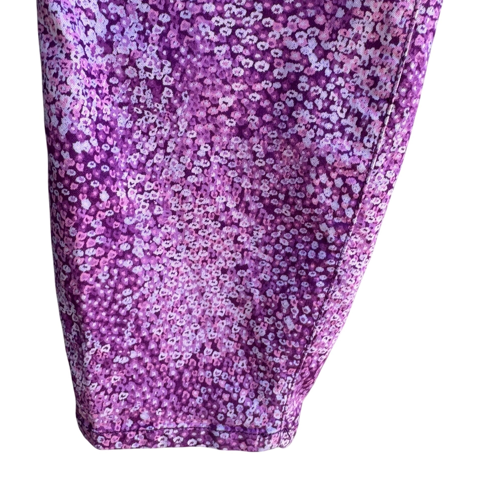 Nine West Jeans Womens Cigarette Fit Skinny Leg Pink Floral Capri Jean Pant 18W