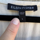 Switch Eileen Fisher Silk Blend Minimalist Quiet Luxury Lagenlook Sheer Tunic Blouse L 2 image
