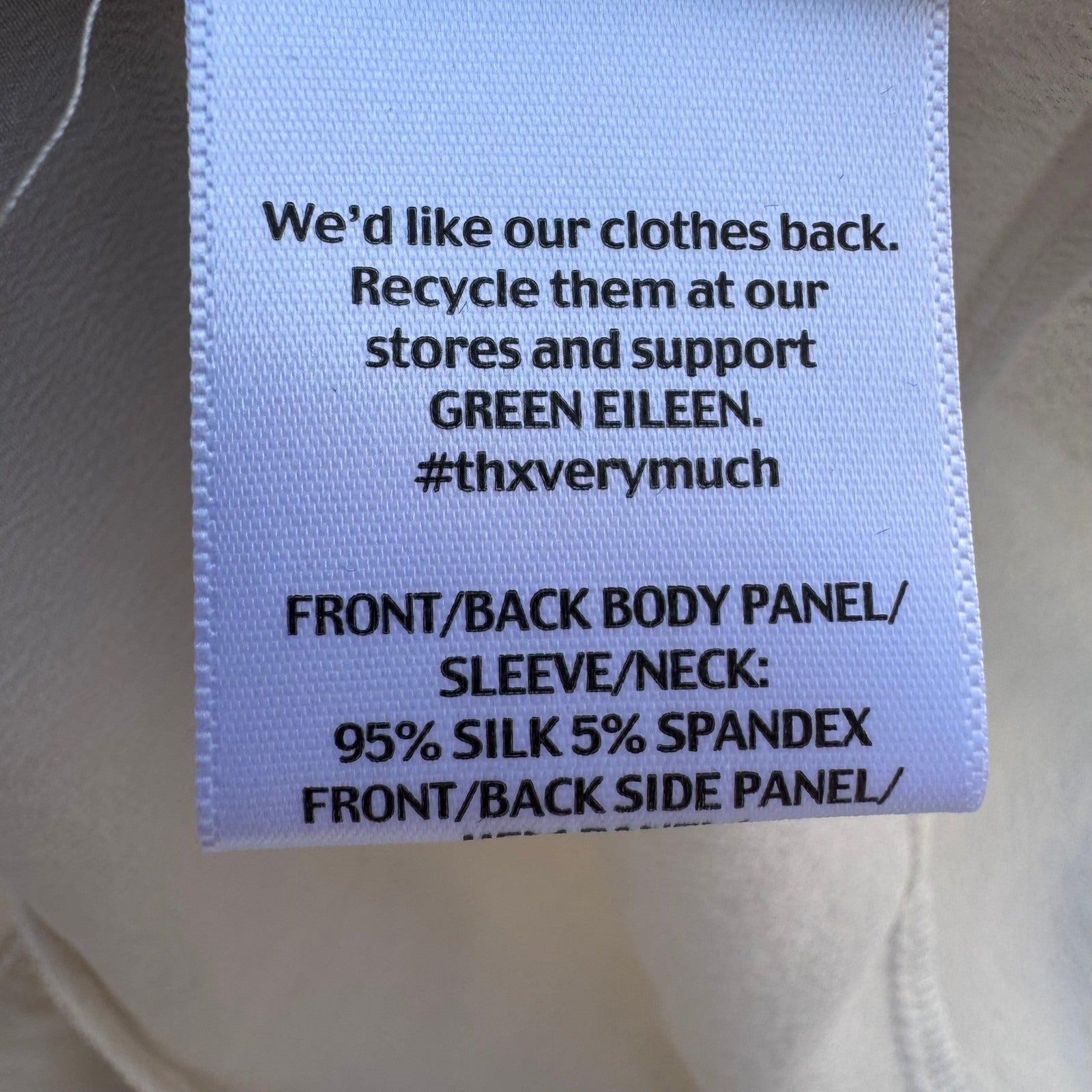 Eileen Fisher Silk Blend Minimalist Quiet Luxury Lagenlook Sheer Tunic Blouse L