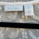 Switch Hinge Boho Cottagecore Coquette Fairycore Floral Lace Embroidered Blouse Ivory M 2 image