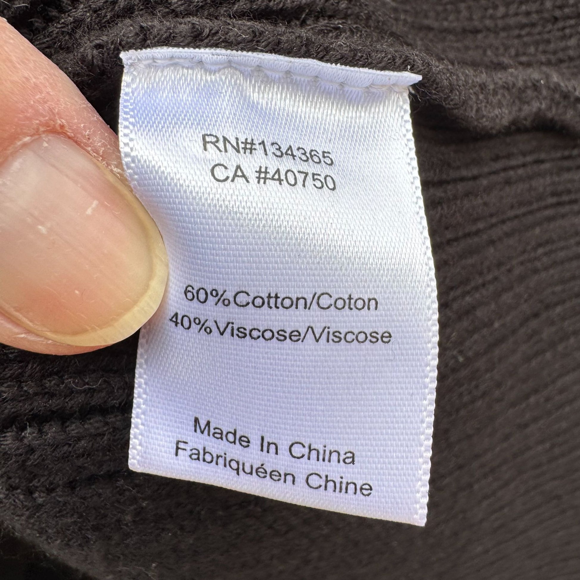 Marla Wynne Black Ribbed Knit Turtleneck Sweater XS Womens Preppy Minimalist