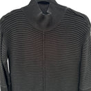 Switch Marla Wynne Black Ribbed Knit Turtleneck Sweater XS Womens Preppy Minimalist 3 image