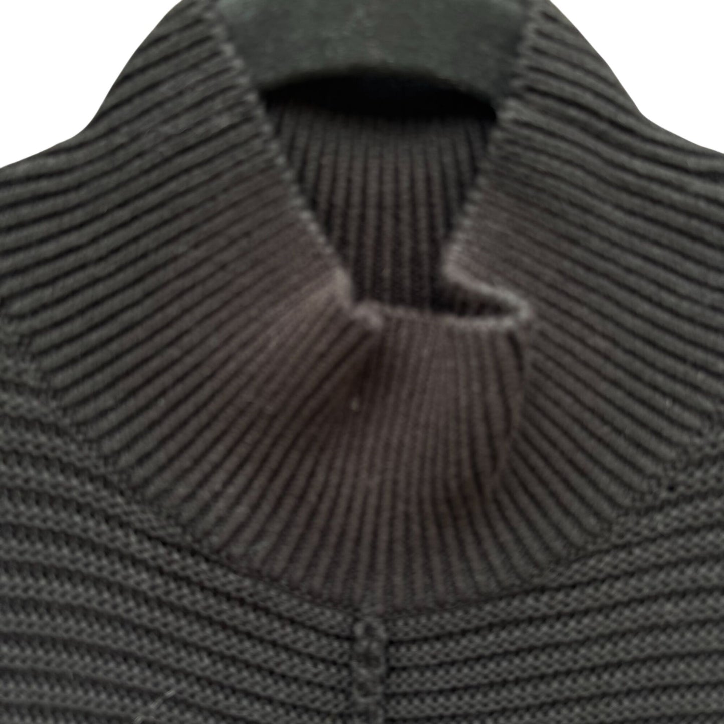 Marla Wynne Black Ribbed Knit Turtleneck Sweater XS Womens Preppy Minimalist