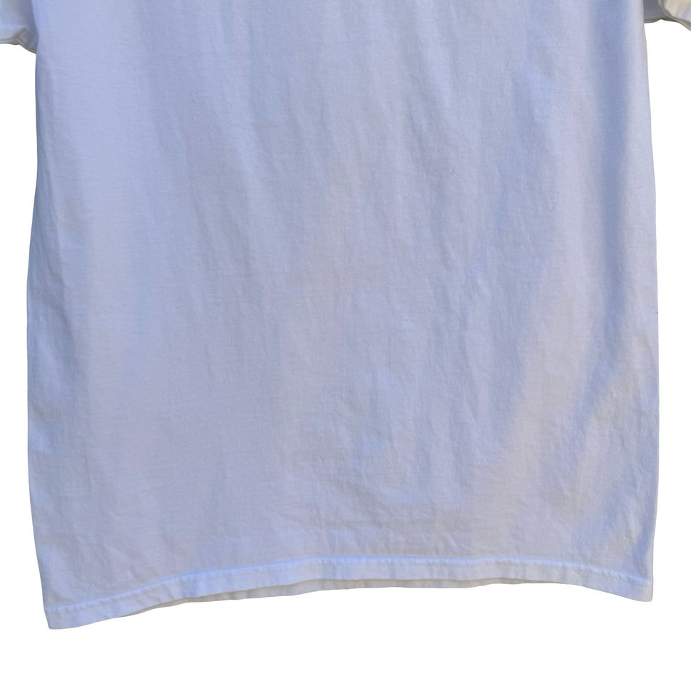 Aha Toro Tequila Graphic T-Shirt White Short Sleeve Crewneck Alcohol Merch Med