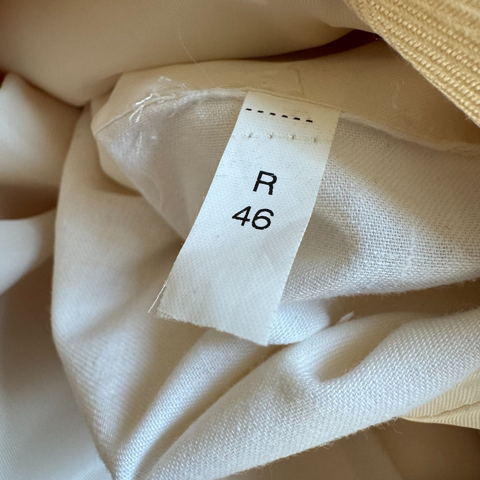 Bert Pulitzer Signature Collection Vintage Mens Yellow Silk Blazer Jacket 46R