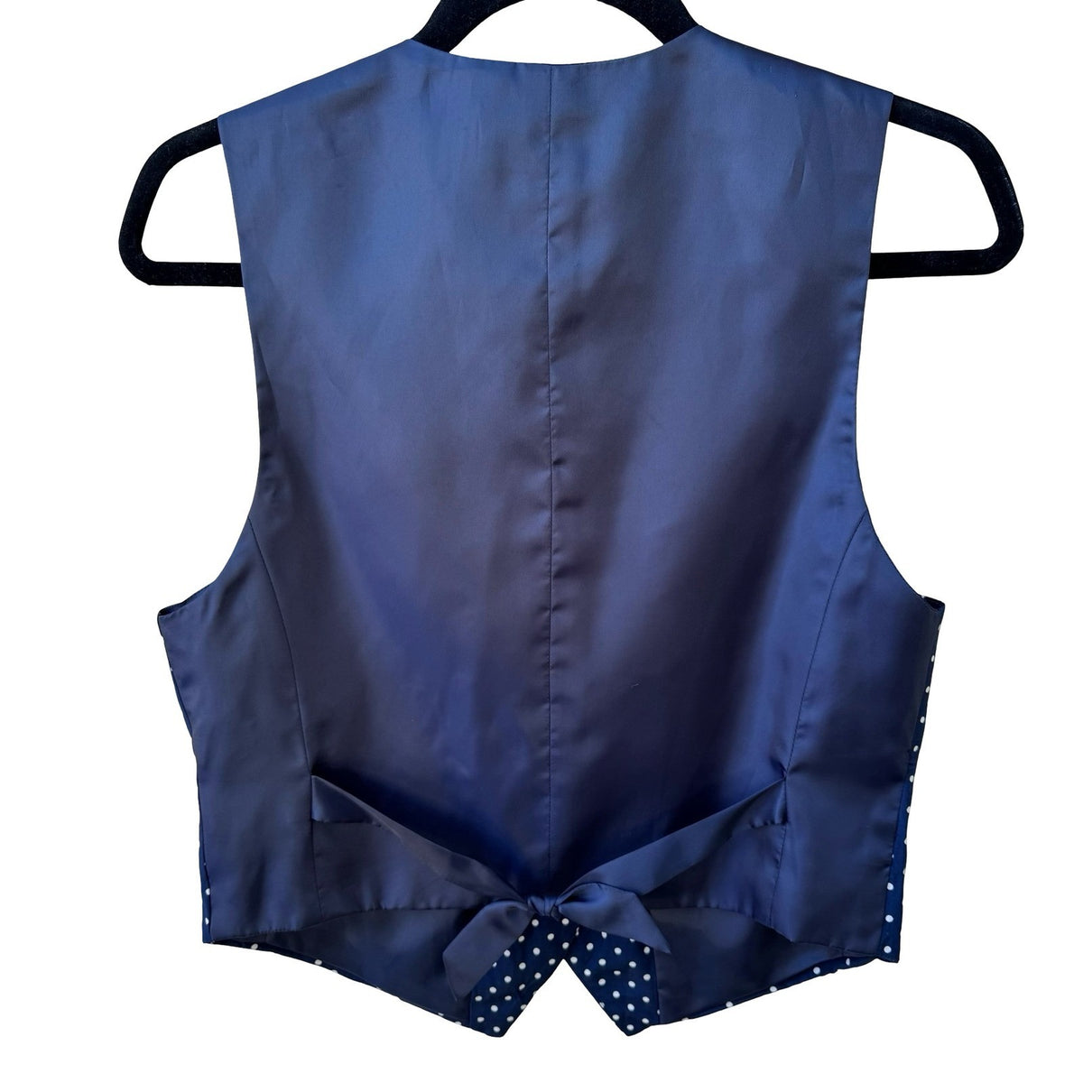 Liz Claiborne Vintage 90s PInup Rockabilly Minimalist Polka Dot Waistcoat Vest S