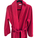 Switch L.L.Bean Womens Red Fleece Belt &amp; Pockets Thick Comfy Winter Bathrobe Medium 3 image