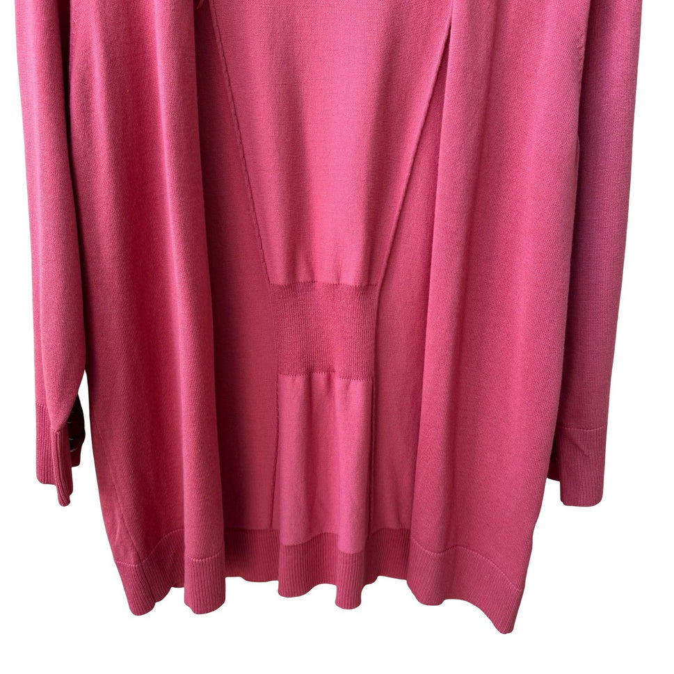 United States Sweaters Layering Minimalist Open Front Grommet Cardigan L NEW