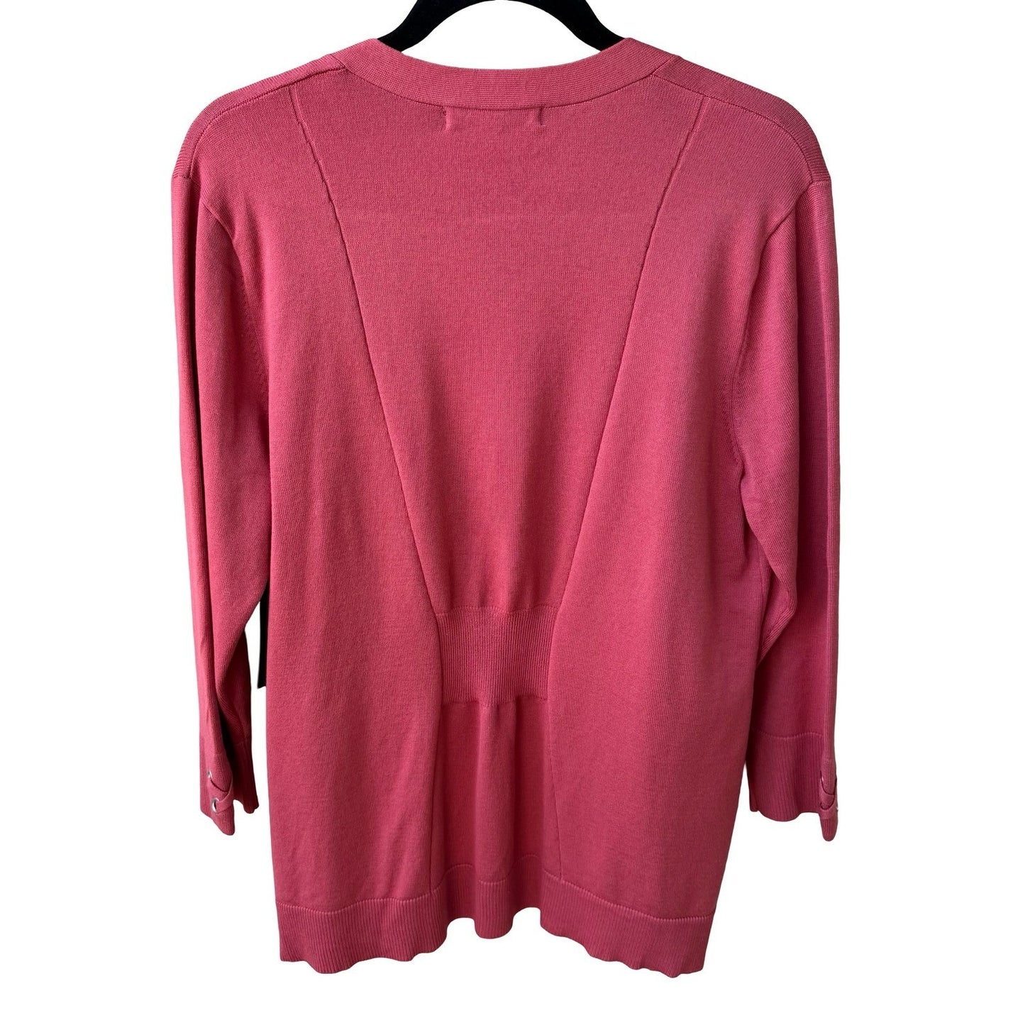 United States Sweaters Layering Minimalist Open Front Grommet Cardigan L NEW