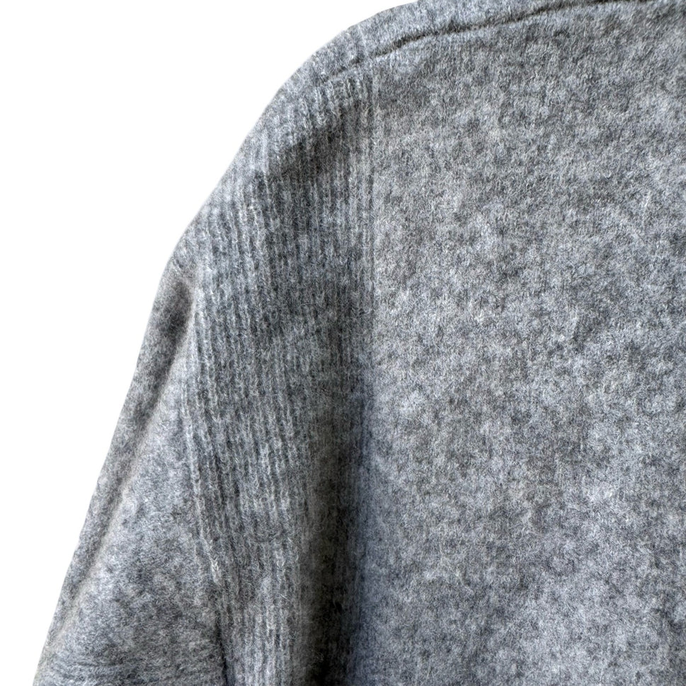 Madewell Responsible Cashmere Quiet Luxury Minimalist Soft Knit Sweater Gray M