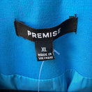 Switch Premise Epsilon Minimalist Tailored Open Front Shawl Collar Blazer Aqua XL NEW 2 image
