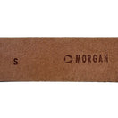 Switch Morgan Vintage Y2K Glam Black Leather Belt Aurora Borealis Rhinestone Buckle S 2 image