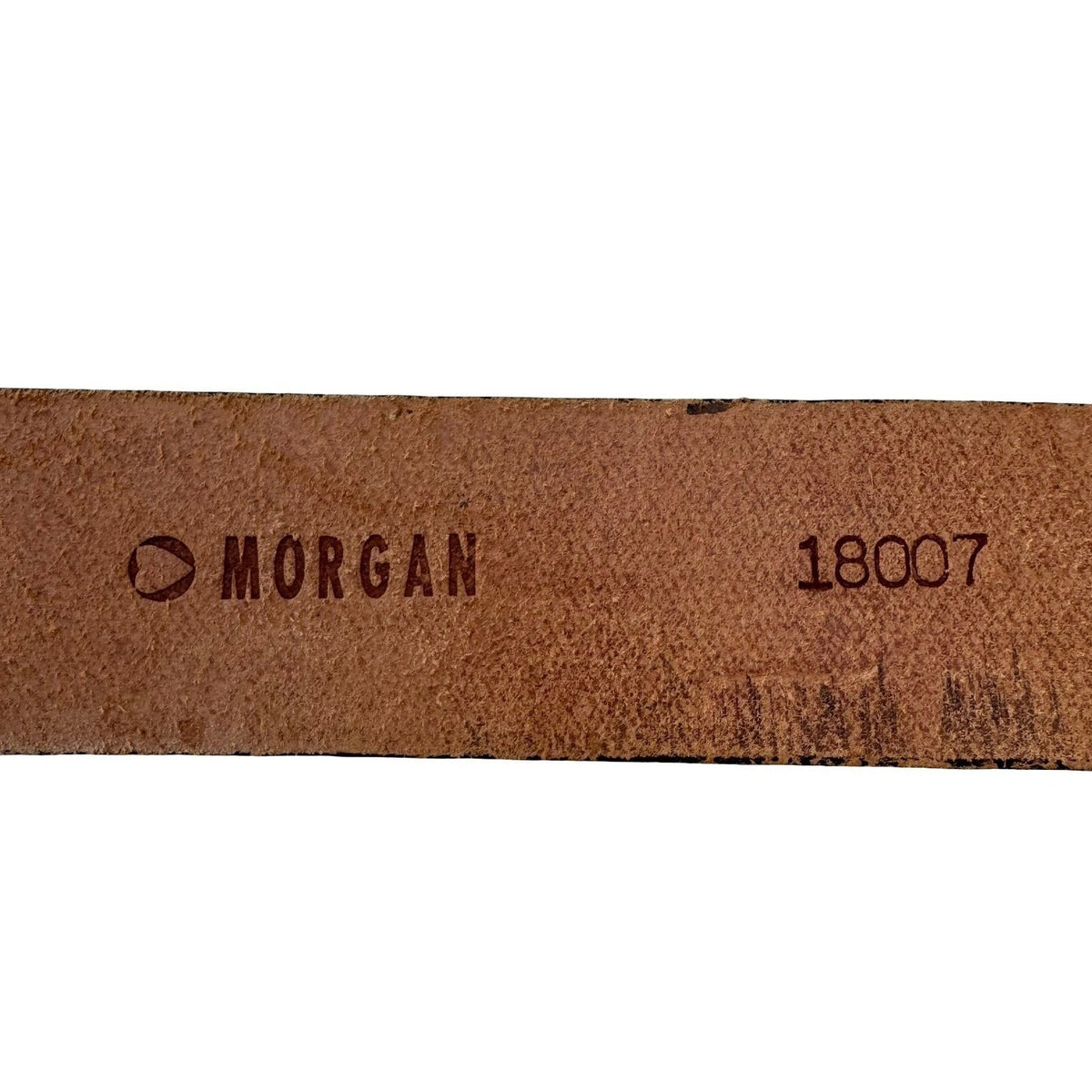 Morgan Vintage Y2K Glam Black Leather Belt Aurora Borealis Rhinestone Buckle S