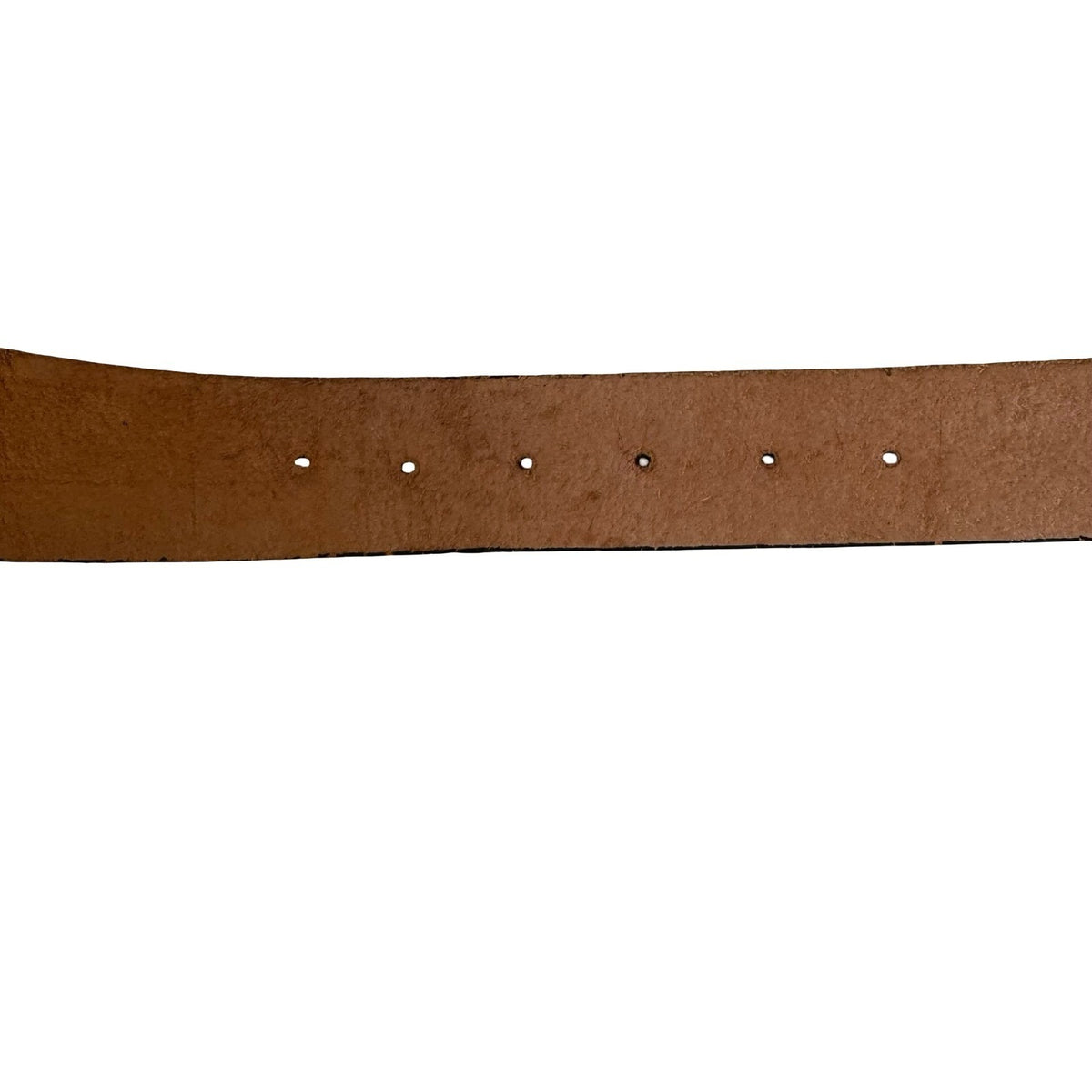 Morgan Vintage Y2K Glam Black Leather Belt Aurora Borealis Rhinestone Buckle S
