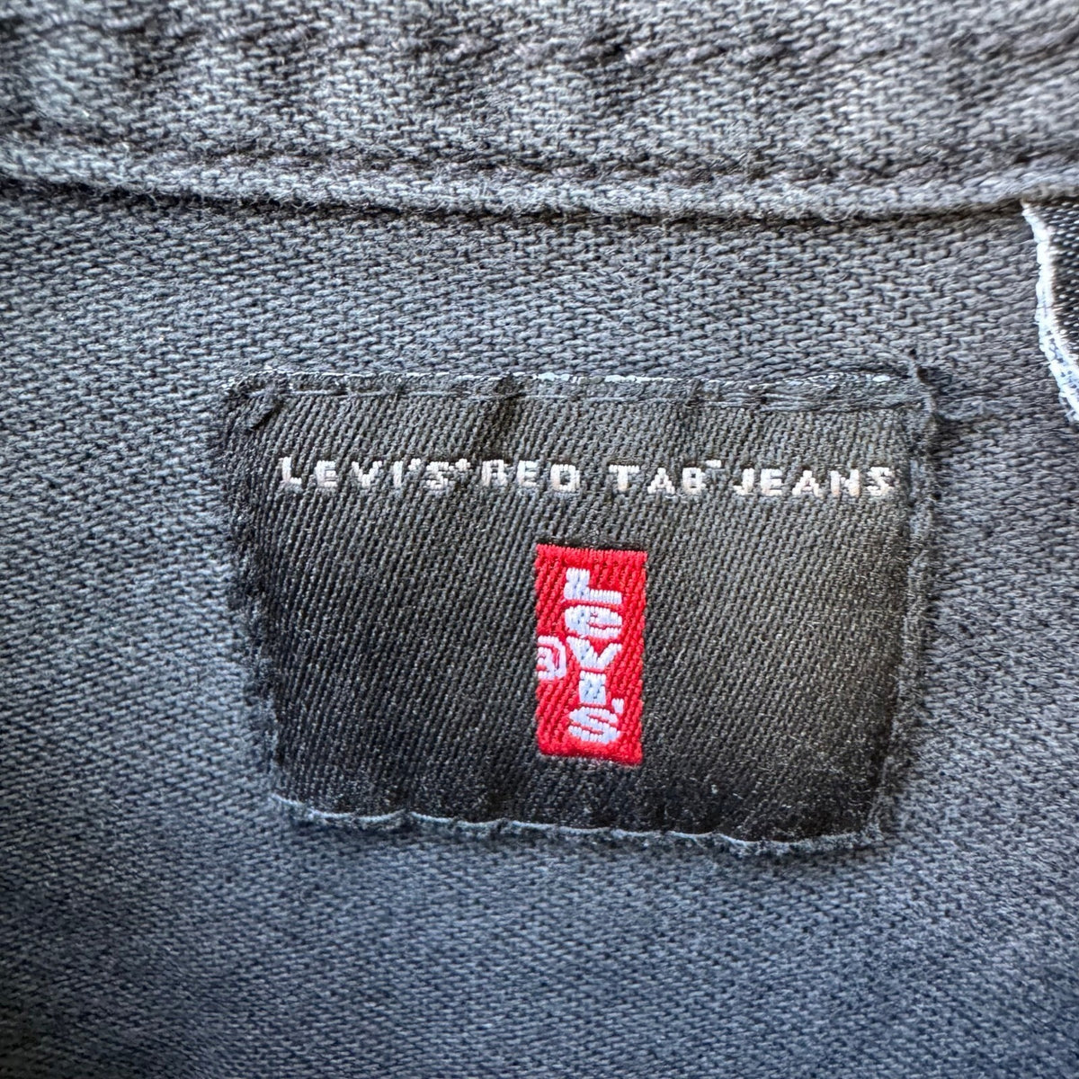 Levis Red Tab Denim Workwear Grunge Streetwear Rugged Utility Shirt Grey Mens M