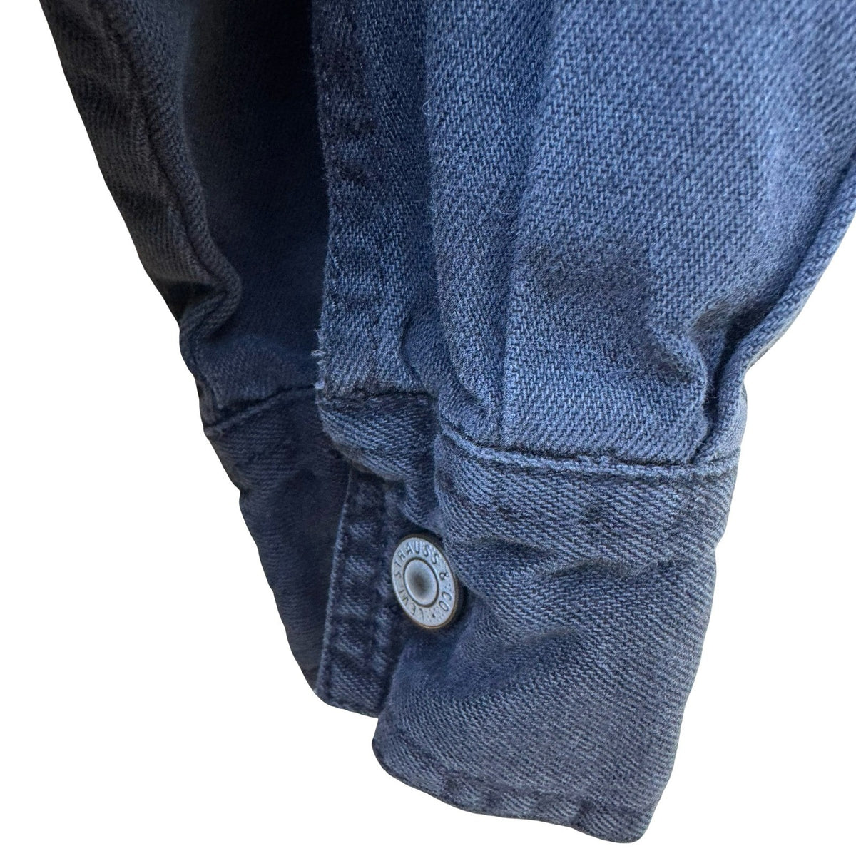 Levis Red Tab Denim Workwear Grunge Streetwear Rugged Utility Shirt Grey Mens M