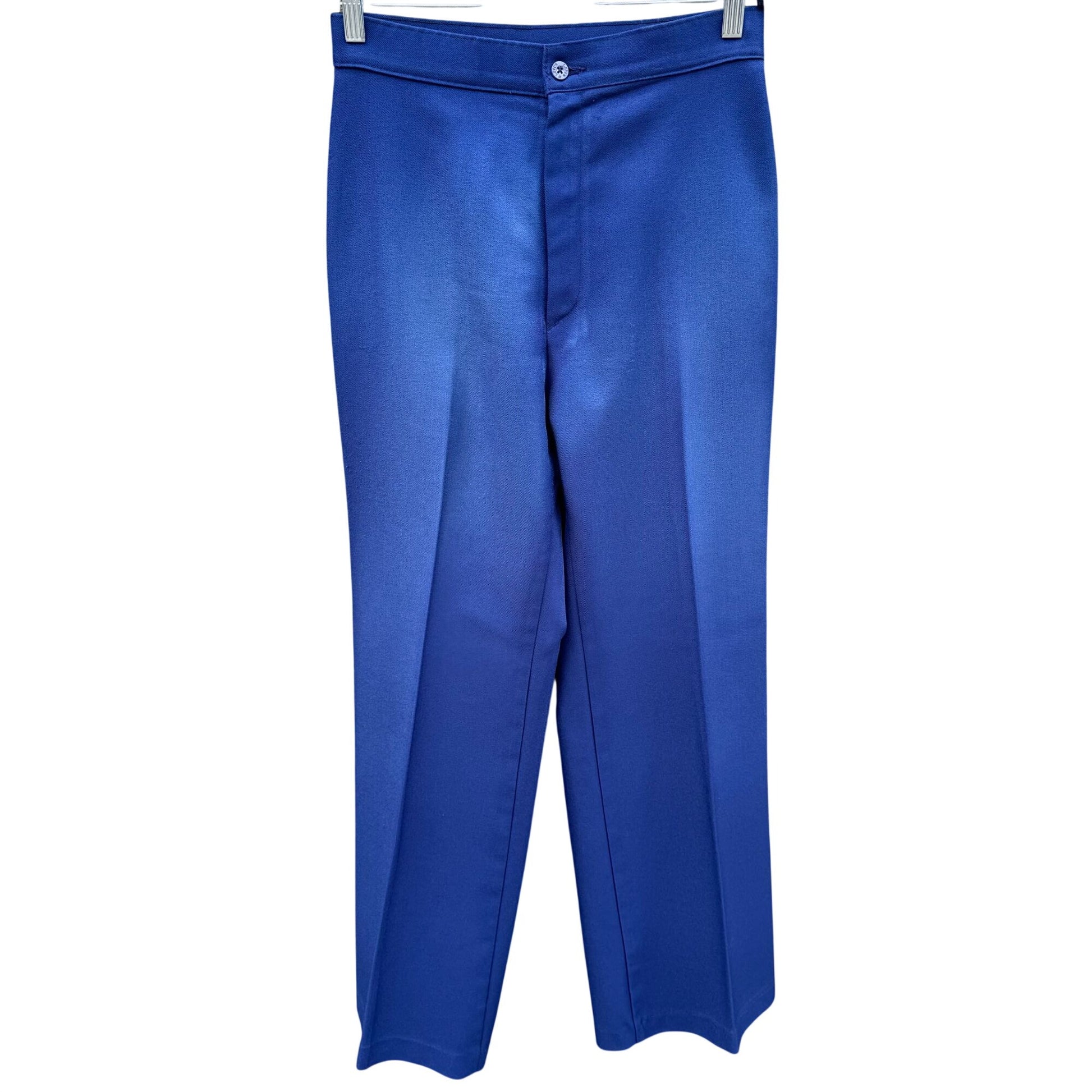 Levi Strauss Vintage 70s 80s Womens Blue High-Waisted Straight Leg Dress Trouser