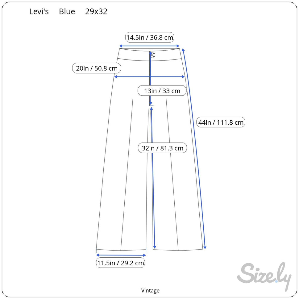 Levi Strauss Vintage 70s 80s Womens Blue High-Waisted Straight Leg Dress Trouser