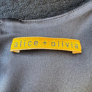 Switch Alice + Olivia Minimalist Sleeveless Tiered Silk Blend Mini Little Black Dress 2 2 image