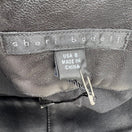 Switch Sheri Bodell Y2K Edgy Woven Leather Waist Tailored Evening Pants Black Womens 8 2 image