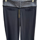 Switch Sheri Bodell Y2K Edgy Woven Leather Waist Tailored Evening Pants Black Womens 8 3 image