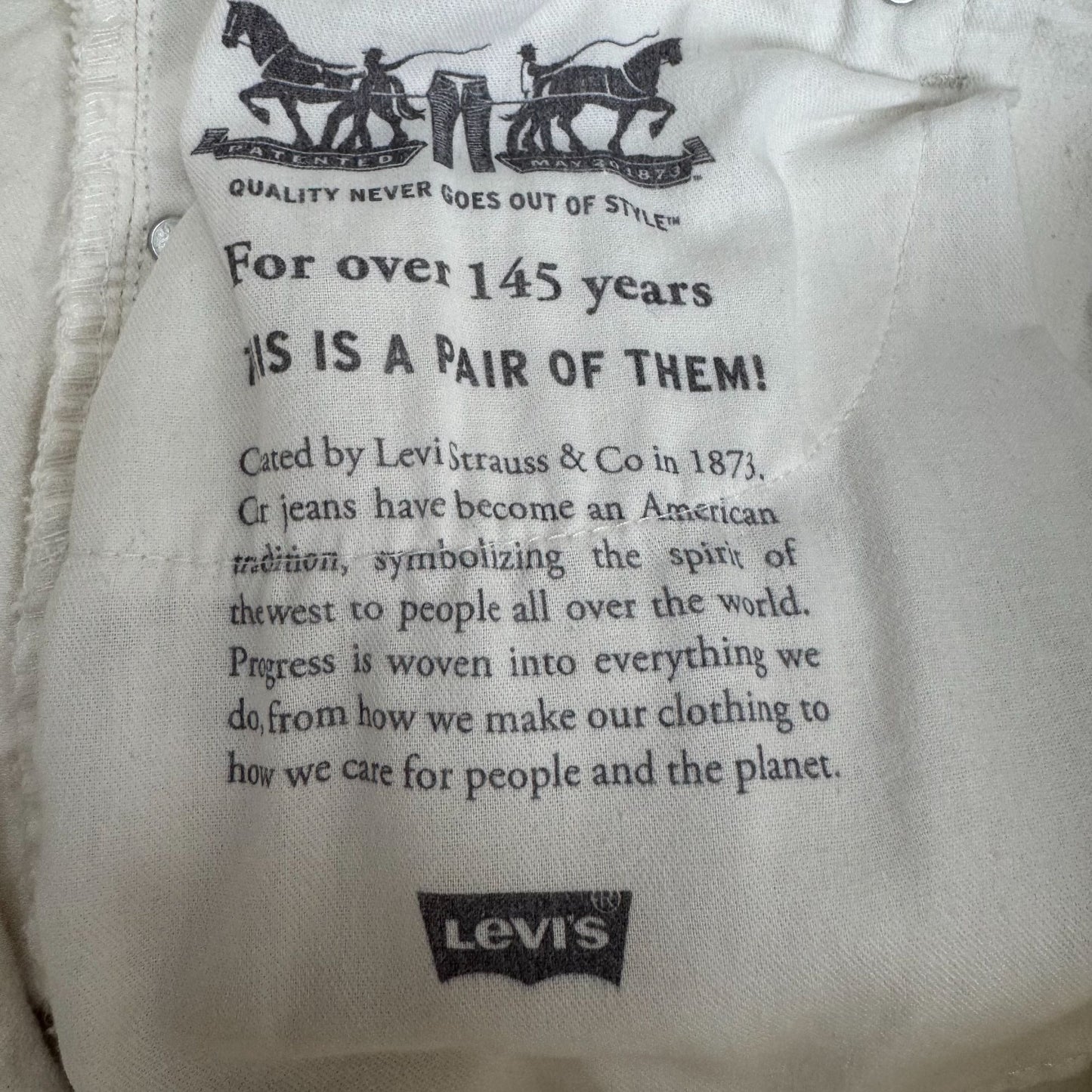 Levis Mens 511 White Stretch Denim Mid Rise Distressed Cut-Off Shorts W38 L