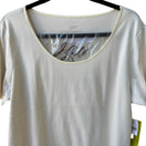 Switch J Jill Compassion Tee Minimalist Capsule Wardrobe Satin Trim Cotton Ivory XL NEW 3 image