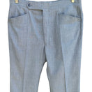 Switch Haggar Vintage 50s 60s Blue Linen Blend Trousers Frontier Pocket Straight Leg 3 image