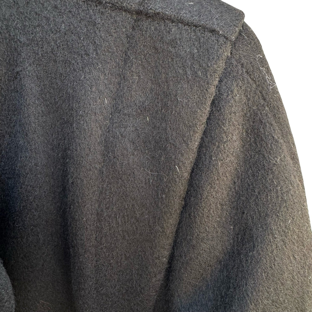 Nordstrom Vintage Wool Minimalist Quiet Luxury Dark Academia Shawl Collar Coat