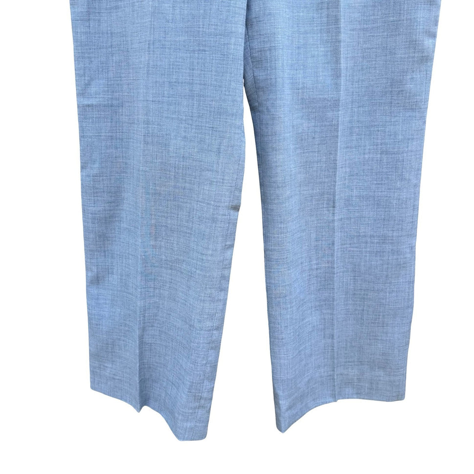 BP Britches Vintage 70s 80s Mens Blue Textured Retro Dress Pant Tailored Leisure