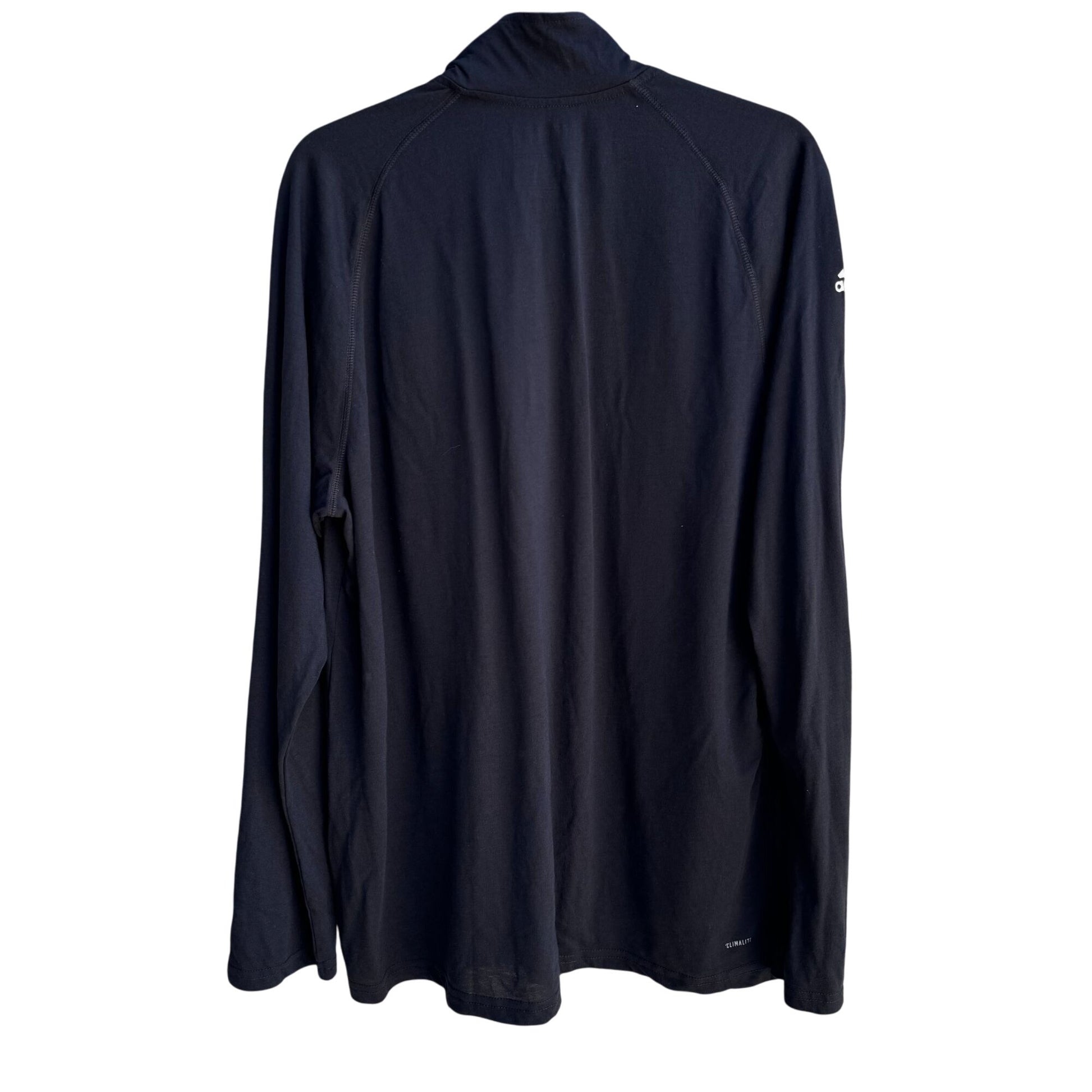 Adidas NHL Ultimate Tee 1/4 Zip Long Sleeve Black Climalite Mens Top New XL