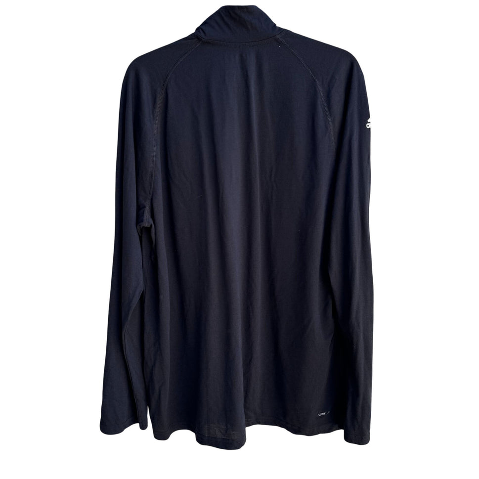 Adidas NHL Ultimate Tee 1/4 Zip Long Sleeve Black Climalite Mens Top New XL