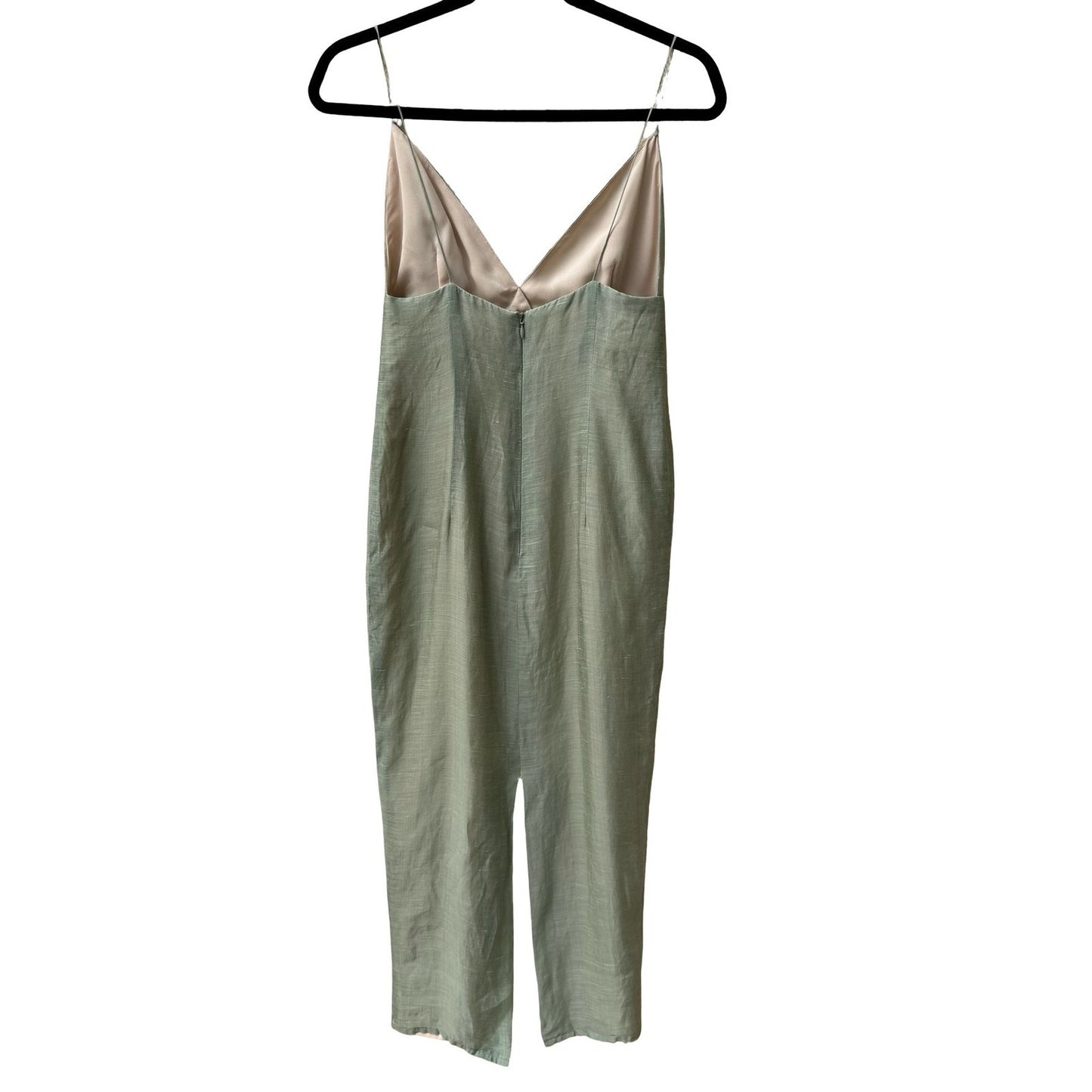 Kathryn Dianos Vintage 90s Silk Ramie Minimalist Coastal Midi Sheath Dress XS
