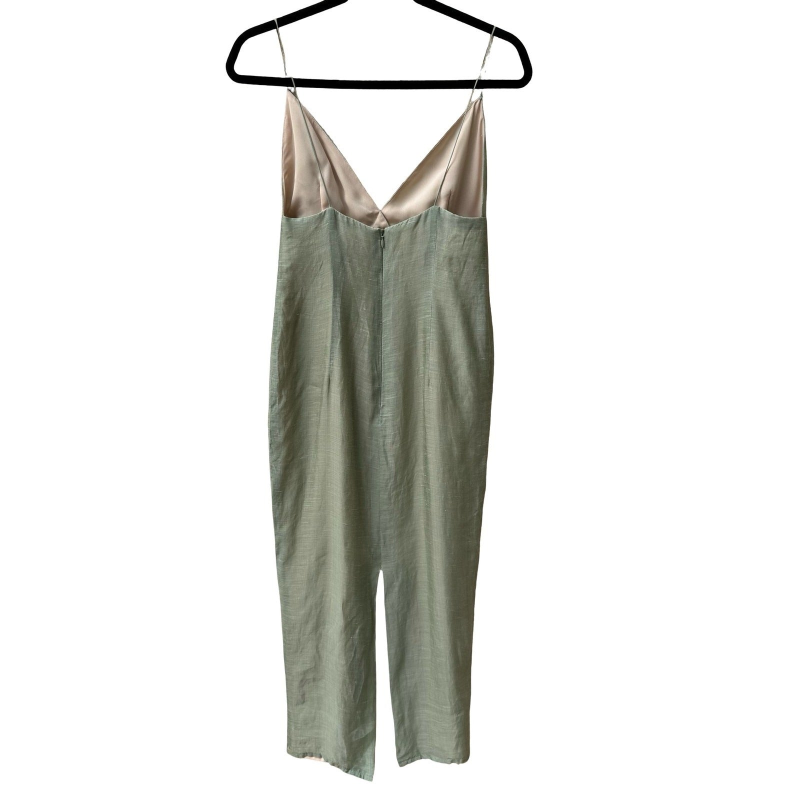 Kathryn Dianos Vintage 90s Silk Ramie Minimalist Coastal Midi Sheath Dress XS