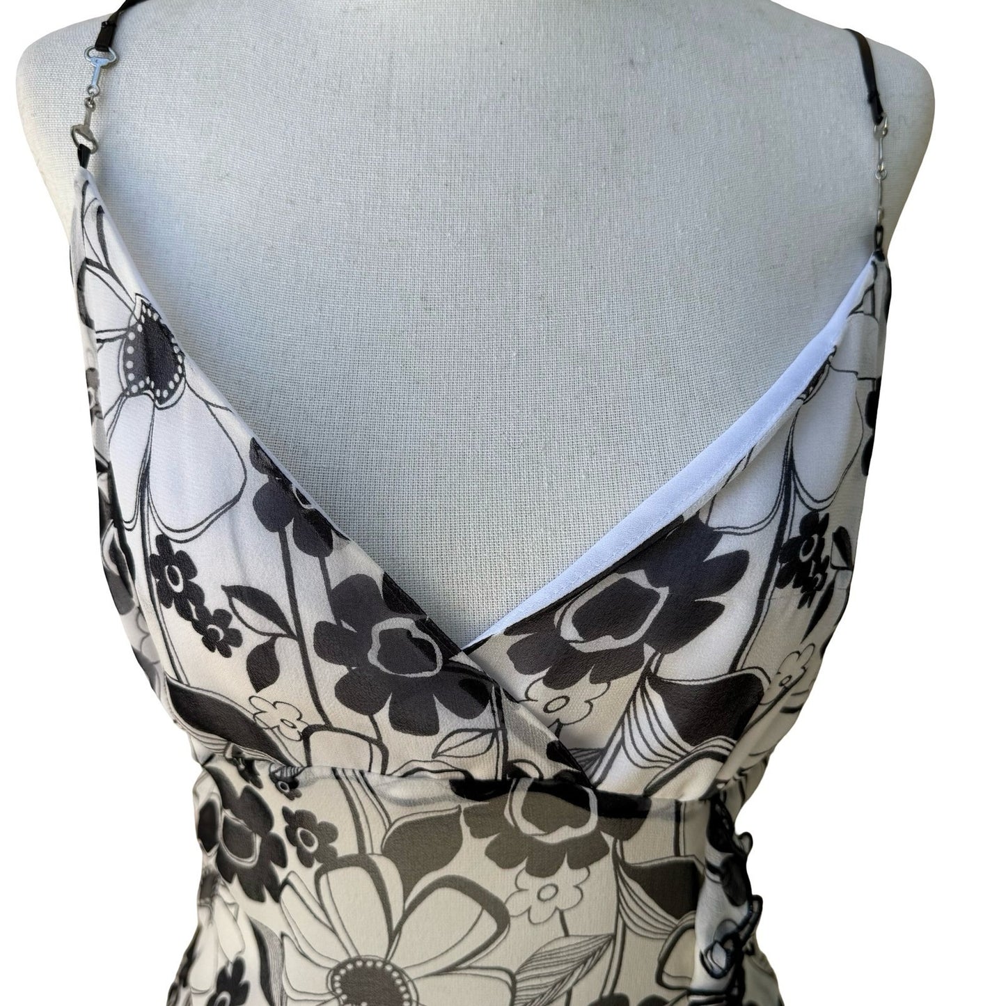 Derek Green Y2K Coquette Fairy Whimsygoth Floral Ruffle Chiffon Camisole Top NWT