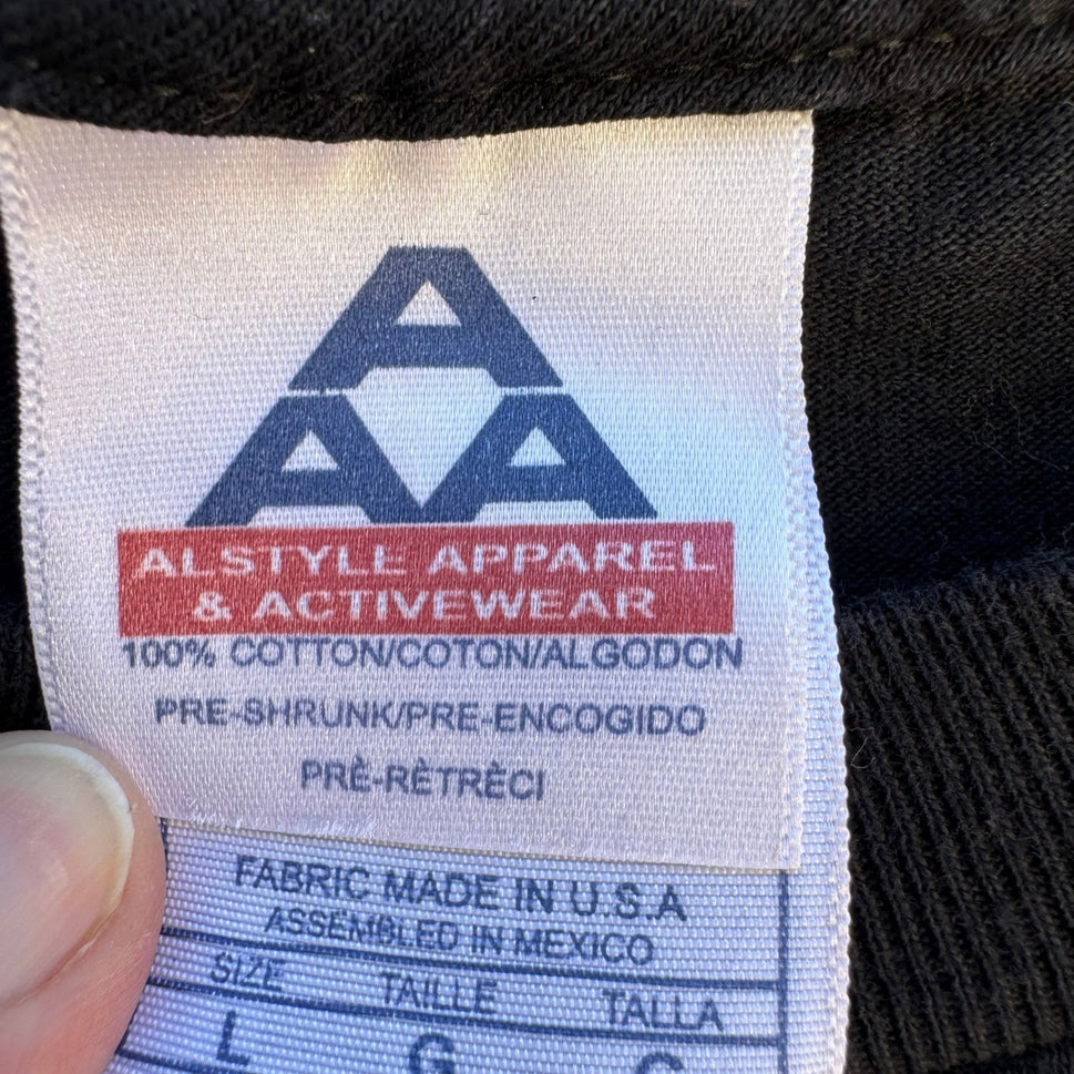 Marilyn Monroe Vintage Y2K AAA Graphic Tee Shirt Mens L Black Pin Up Hollywood