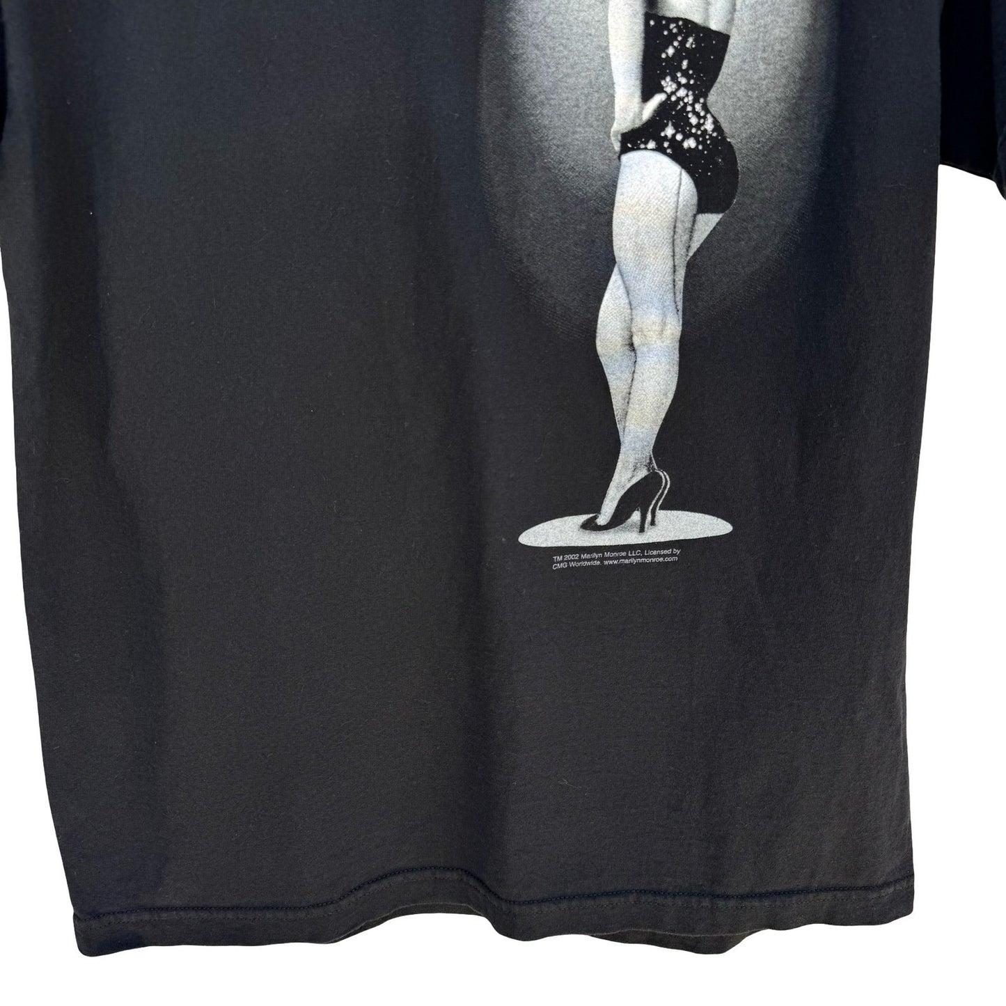 Marilyn Monroe Vintage Y2K AAA Graphic Tee Shirt Mens L Black Pin Up Hollywood