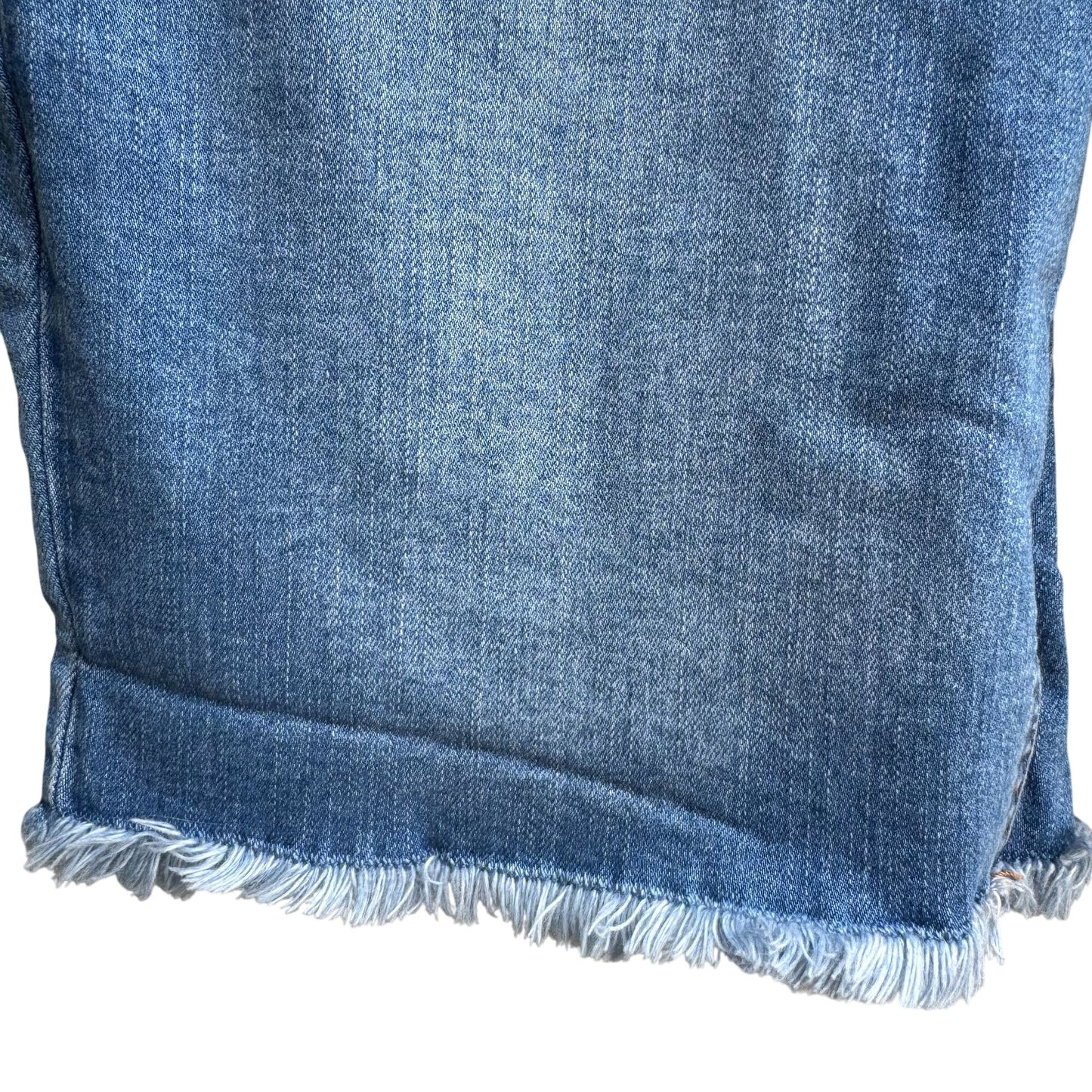 G By Giuliana Womens Stretch Casual Denim Blue Frayed Hem Long Bermuda Shorts 8