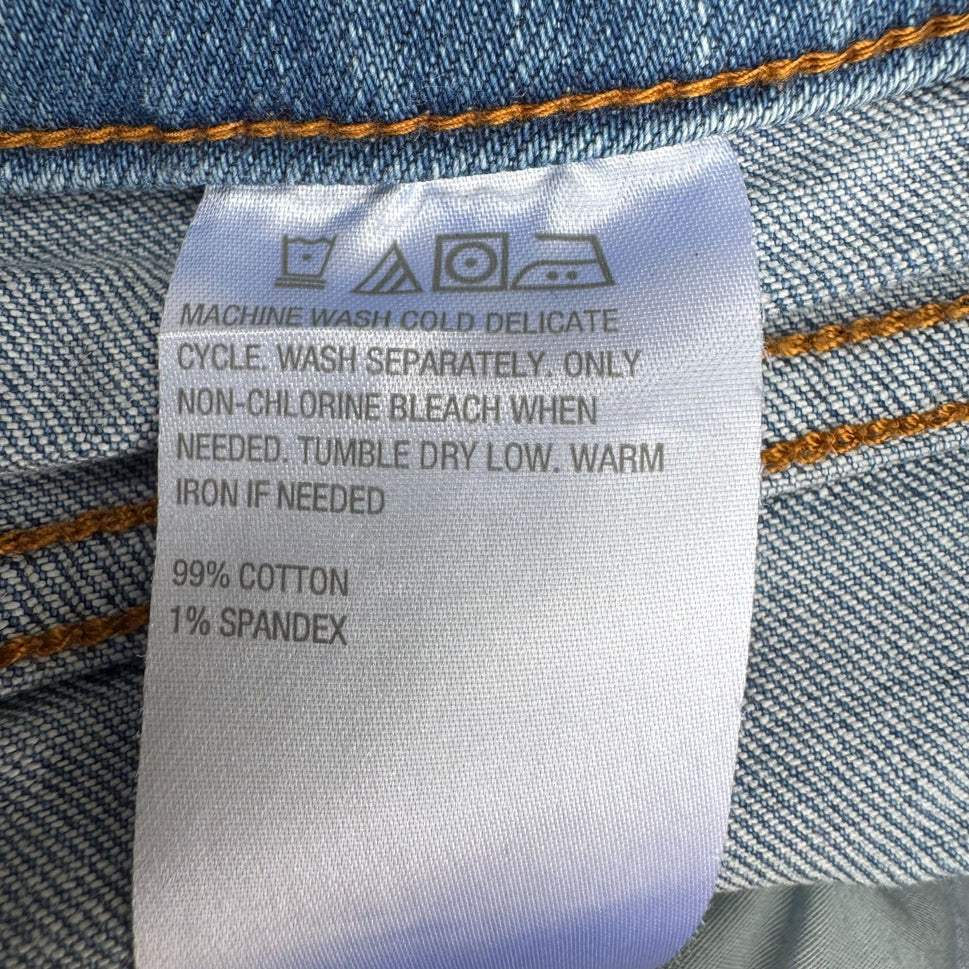 G By Giuliana Womens Stretch Casual Denim Blue Frayed Hem Long Bermuda Shorts 8