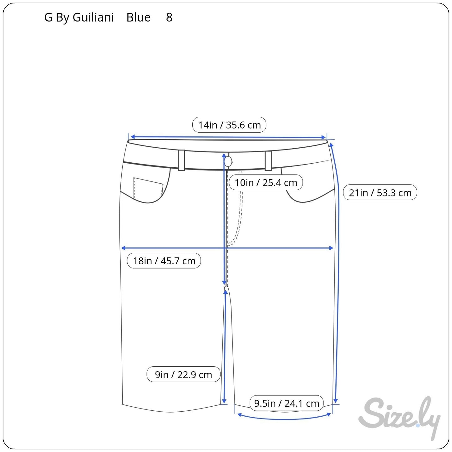 G By Giuliana Womens Stretch Casual Denim Blue Frayed Hem Long Bermuda Shorts 8