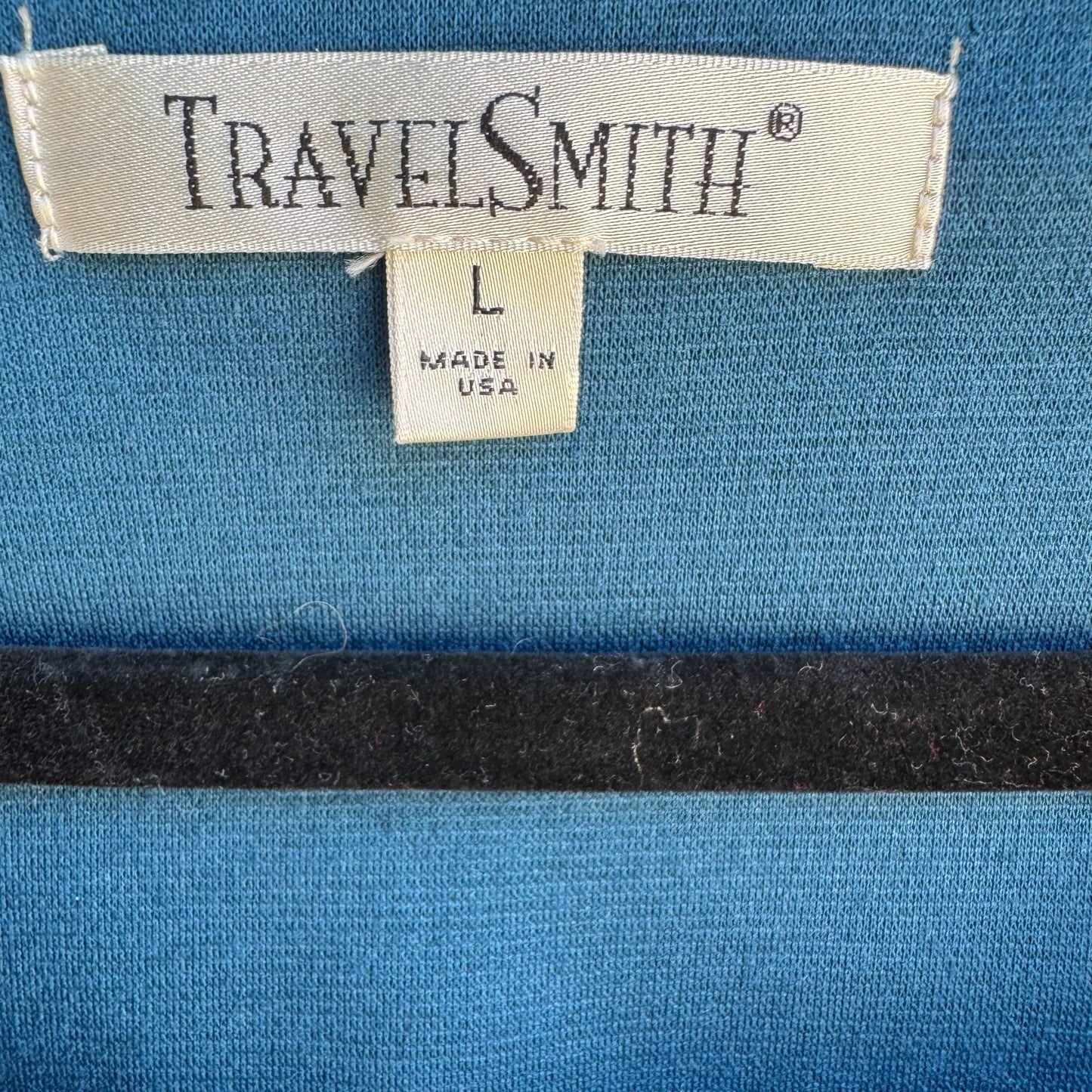 TravelSmith Womens Paneled Sleeveless Teal Stretch Pencil Sheath Maxi Dress L