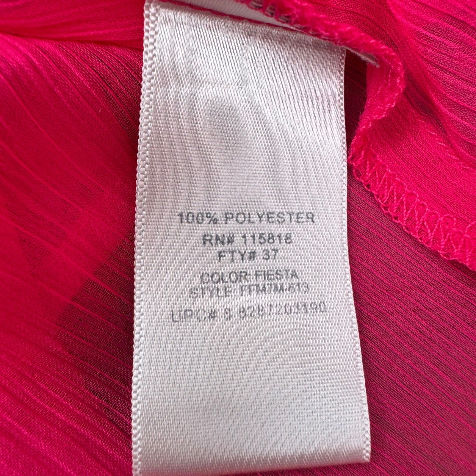 Metro 7 Y2K Womens L Pink Sequin Tie Front Sheer Cropped Shrug Bolero Glam Party