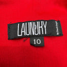 Switch Laundry by Shelli Segal Red Twist Knot V-Neck Sheath Cocktail Dress 10 Pinup 2 image