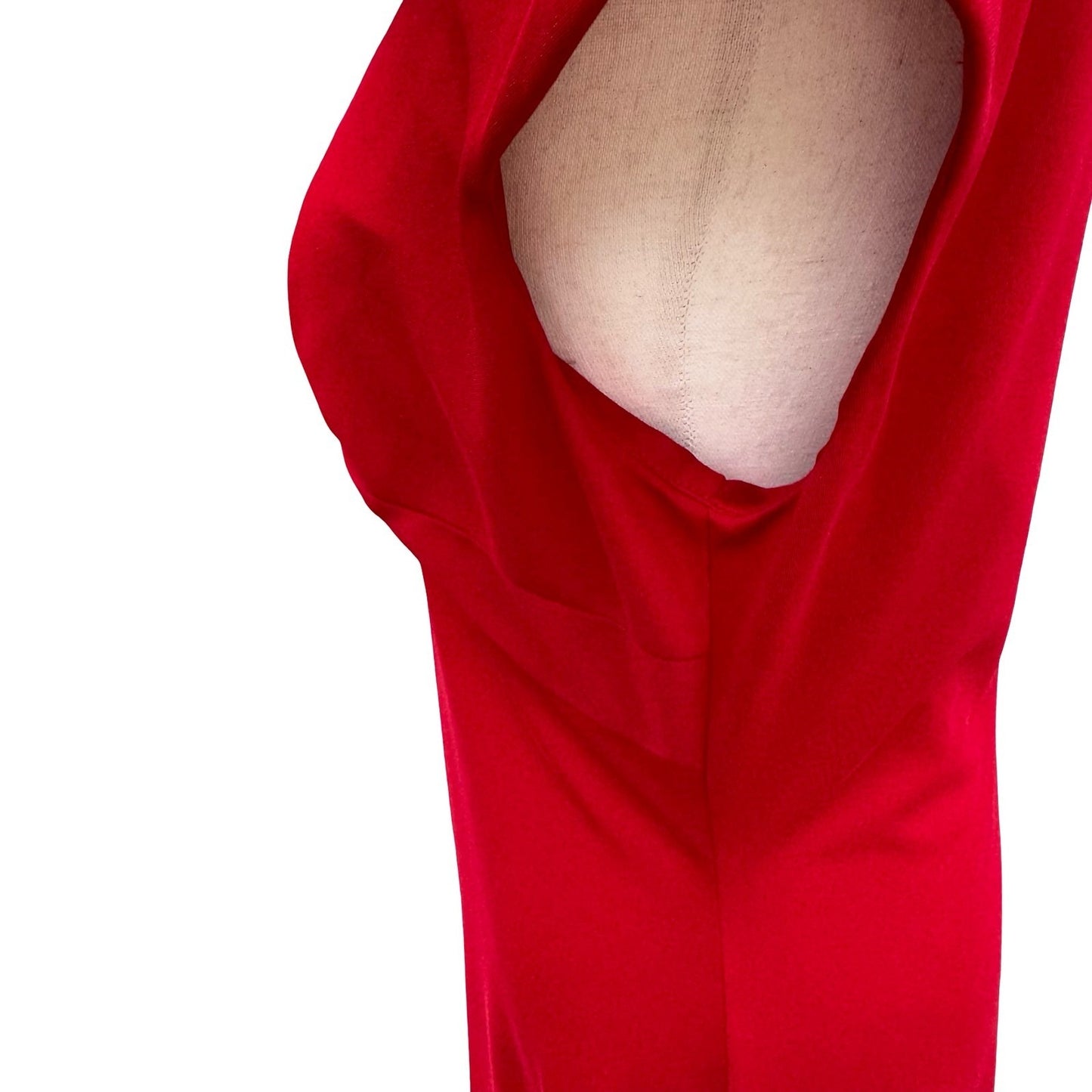 Laundry by Shelli Segal Red Twist Knot V-Neck Sheath Cocktail Dress 10 Pinup