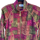 Switch Teddi Vintage 80 Womens S Oversized Patchwork Fall Colors Zip Bomber Jacket 3 image