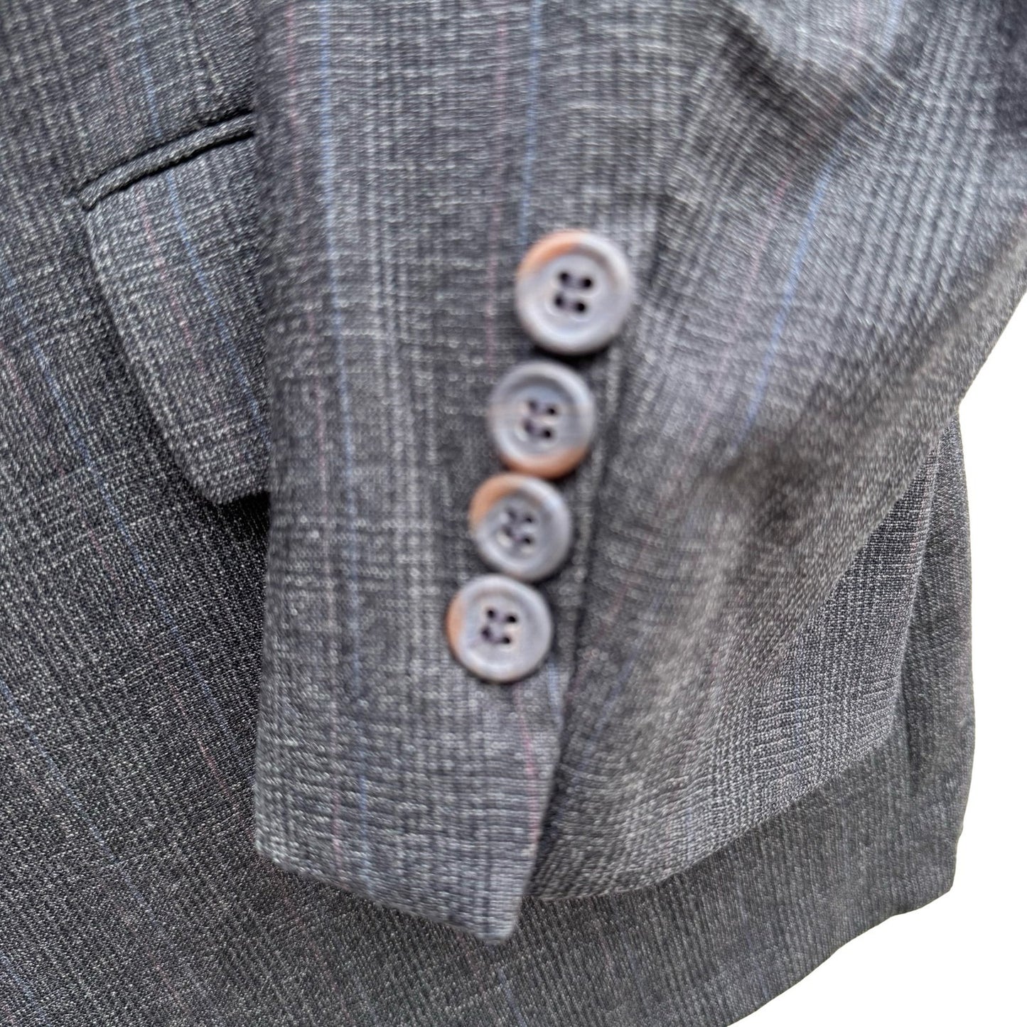 Bill Blass for PBM Vintage 80s Mens Gray Wool Blazer Sport Coat 42R Ivy League