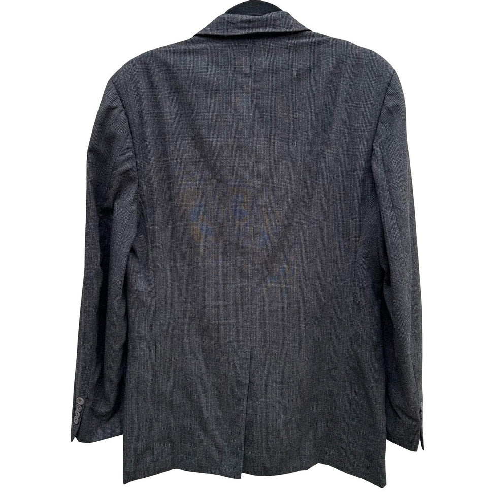 Bill Blass for PBM Vintage 80s Mens Gray Wool Blazer Sport Coat 42R Ivy League