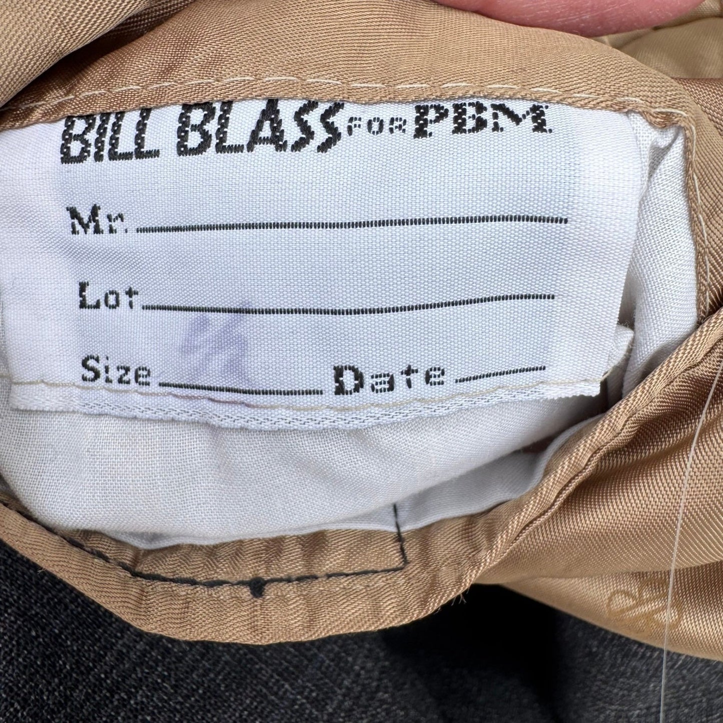 Bill Blass for PBM Vintage 80s Mens Gray Wool Blazer Sport Coat 42R Ivy League