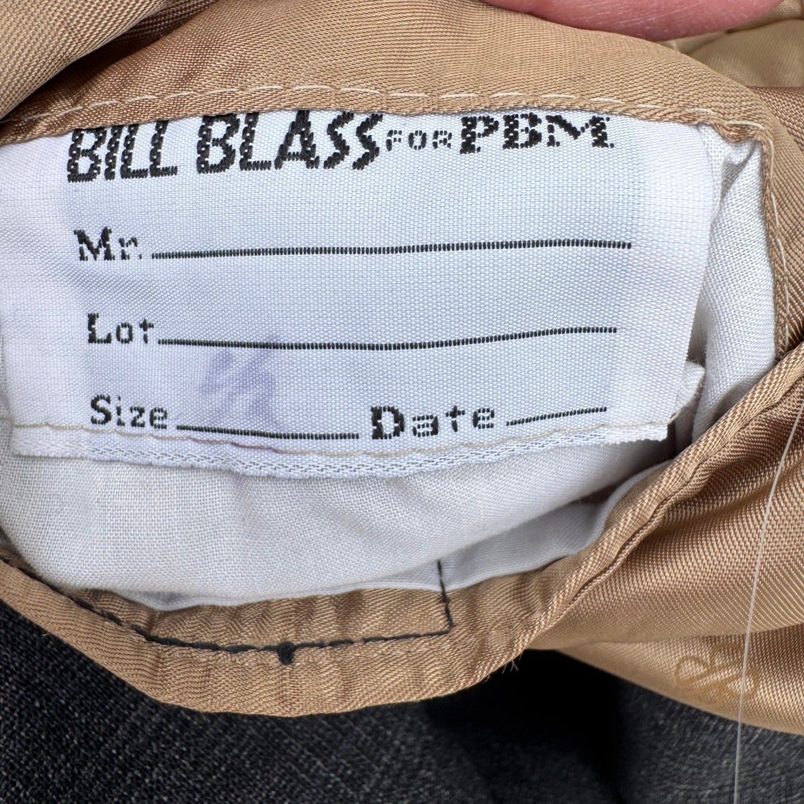 Bill Blass for PBM Vintage 80s Mens Gray Wool Blazer Sport Coat 42R Ivy League