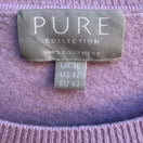 Switch Pure Collection 100% Cashmere Quiet Luxury Preppy Old Money Sweater Lilac 12 2 image